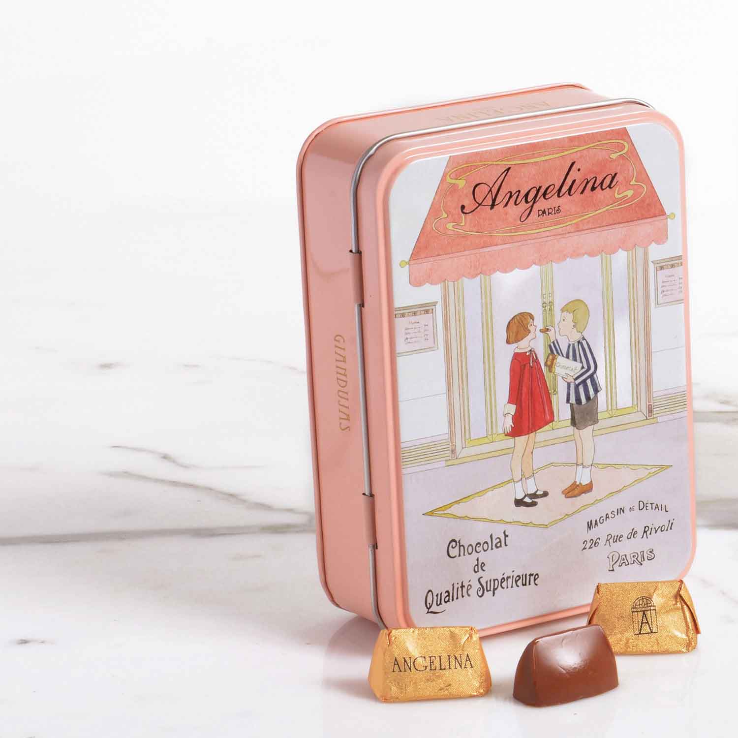 Boîte en fer mini Giandujas Angelina