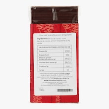 Tablette chocolat noir 64&nbsp;%, piment d&rsquo;Espelette Monsieur Txokola