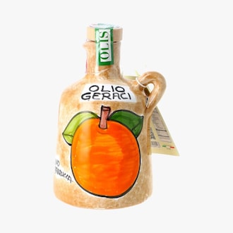 Huile d'olive extra vierge italienne - bouteille décorée Geraci