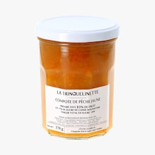 Compote de pêche jaune La Trinquelinette