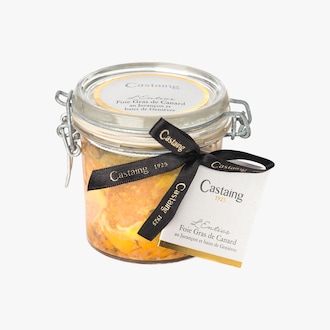 L'entier Foie Gras de Canard au Jurançon et baies de Genièvre Castaing