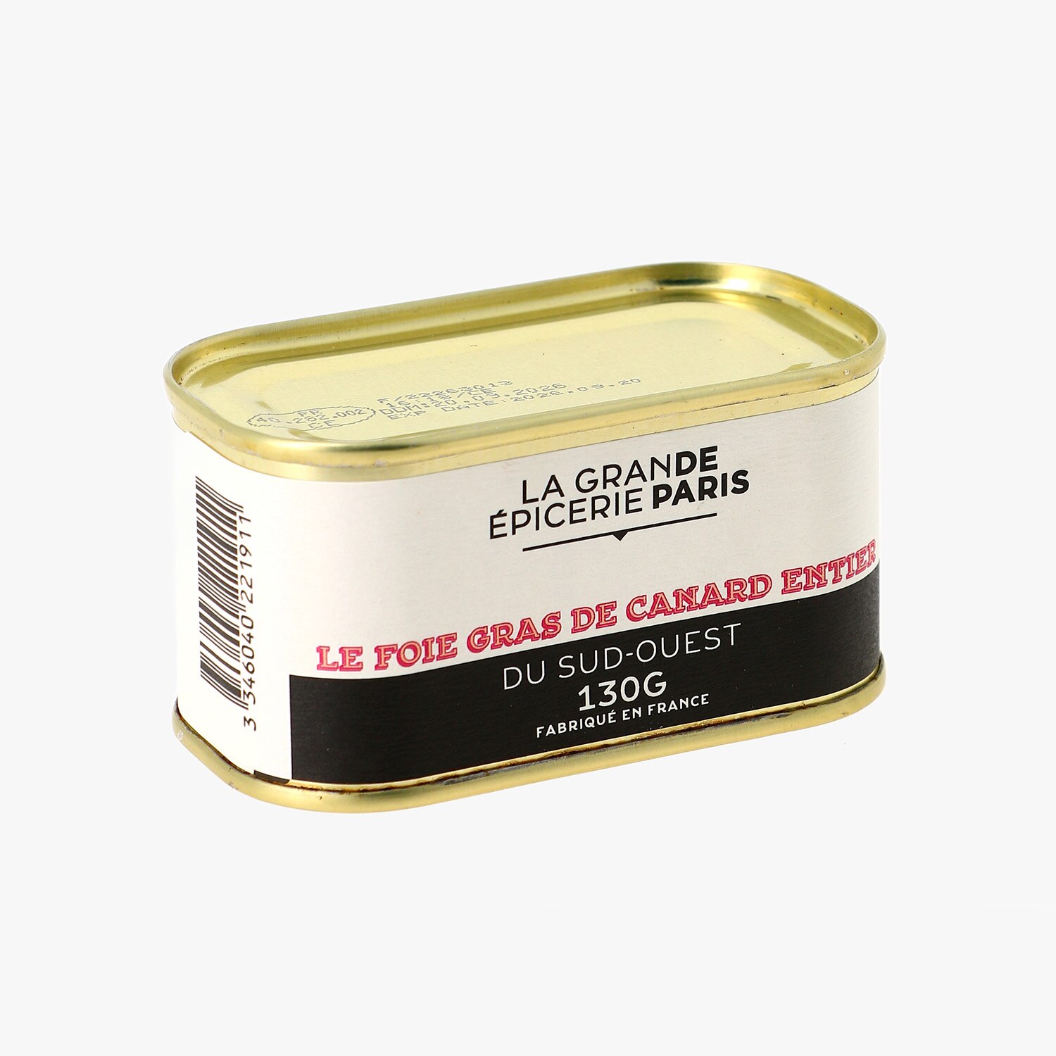 Foie gras entier de canard 130g - Délices de France - Fr