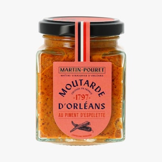 Moutarde d&rsquo;Orl&eacute;ans au piment d&rsquo;Espelette Martin Pouret