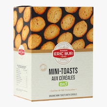 Mini-toasts grill&eacute;s bio aux c&eacute;r&eacute;ales Eric Bur