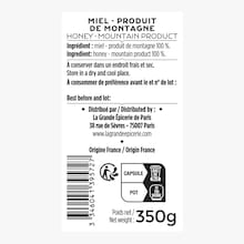 Miel de montagne La Grande Épicerie de Paris