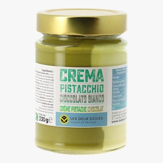 Cr&egrave;me de pistache et chocolat blanc Les Deux Siciles