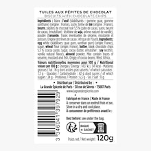 Tuiles aux pépites de chocolat La Grande Épicerie de Paris