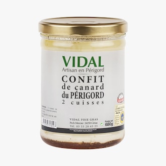 Confit de canard du Périgord - 2 cuisses Vidal
