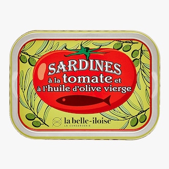 Sardines à la tomate et à l'huile d'olive vierge Conserverie la Belle-Iloise