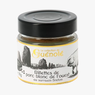 Rillettes de porc "Blanc de l'Ouest" au sarrasin breton bio La Collection de Guénolé