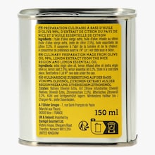 Huile d'olive citron du pays de Nice - Préparation culinaire A l'Olivier