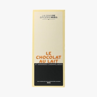 Tablette de chocolat au lait et amandes caramélisées La Grande Épicerie de Paris