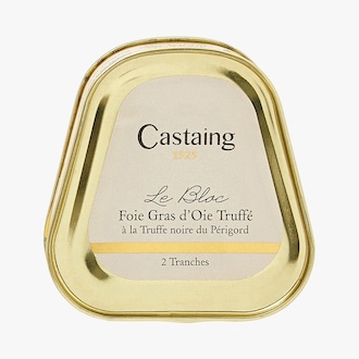 Le bloc - Foie gras d'oie truffé à la truffe noire du Périgord Castaing
