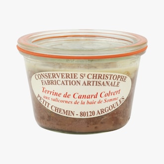 Terrine de Canard Colvert aux salicornes de la baie de Somme Conserverie Saint Christophe