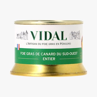 Foie gras de canard du Sud-Ouest entier Vidal