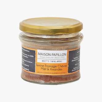 Terrine fromage de chèvre, miel & amandes Maison Papillon