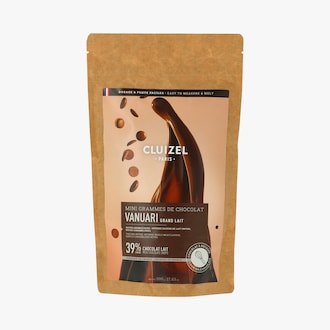 Chocolat à pâtisser au lait Vanuari 39% de cacao minimum Cluizel