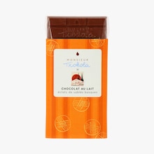 Tablette chocolat au lait 45&nbsp;% et &eacute;clats de sabl&eacute;s basques Monsieur Txokola