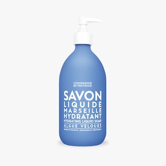 Savon liquide Marseille hydratant, algue velours, flacon pompe La Compagnie de Provence