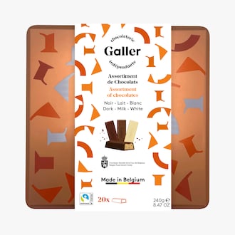 Assortiment de mini bâtons de chocolat fourrés Galler