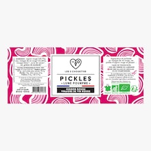 Pickles bio oignon rouge, vinaigre de vin rouge Les 3 chouettes