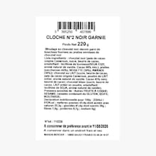Cloche n&ordm;2 chocolat noir garnie Maison Mercier