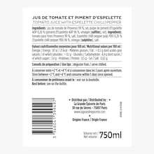 Jus de tomate et piment d'Espelette La Grande Épicerie de Paris