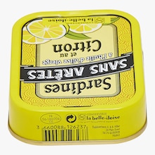 Sardines sans arêtes à l'huile d'olive vierge et au citron Conserverie la Belle-Iloise
