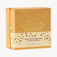 Palets au soba cha, chocolat 70 % Pérou Encuentro