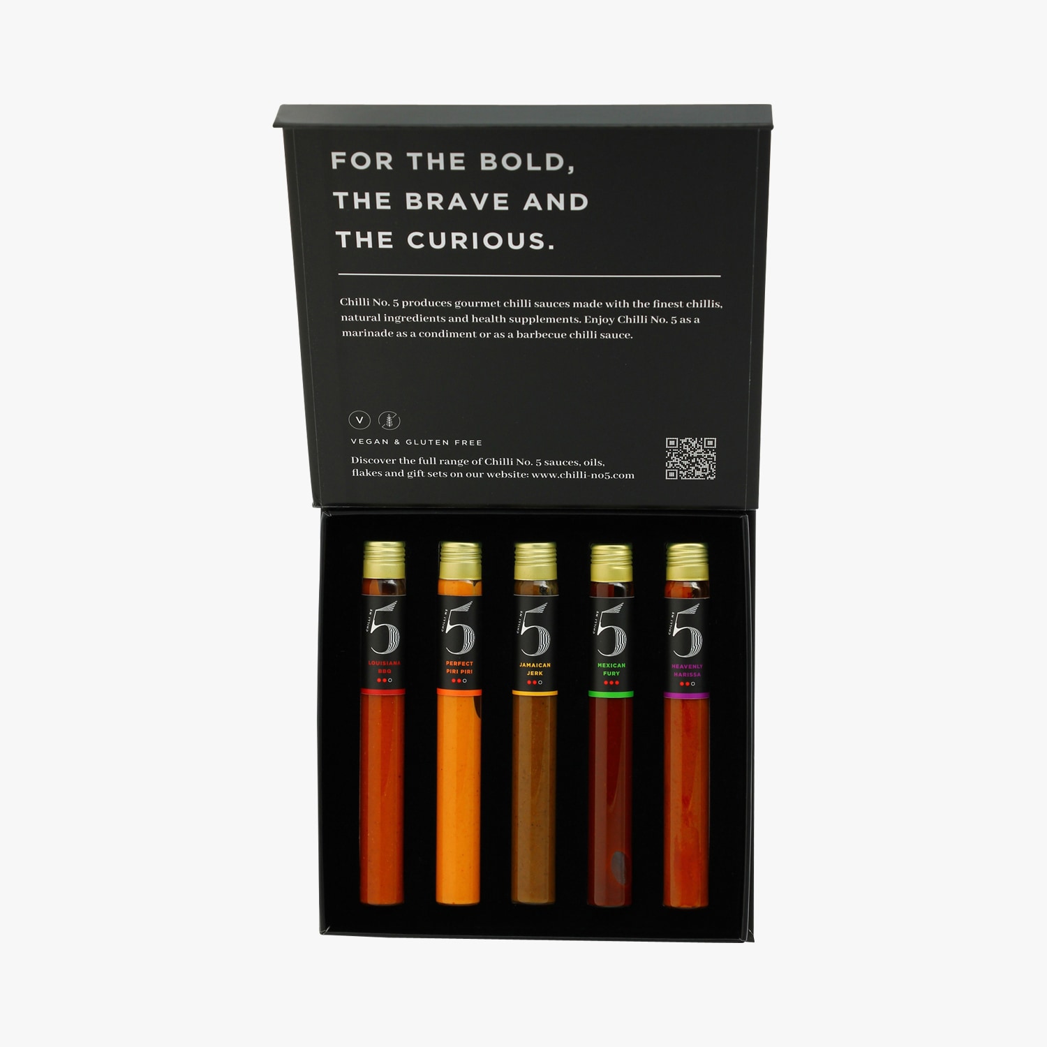 Coffret gourmet sauces piquantes Chilli No. 5