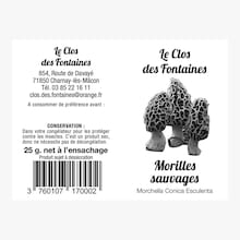 Morilles sauvages Le Clos des Fontaines