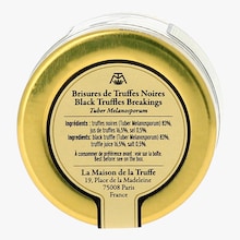 Brisures de truffes noires, tuber melanosporum Maison de la Truffe