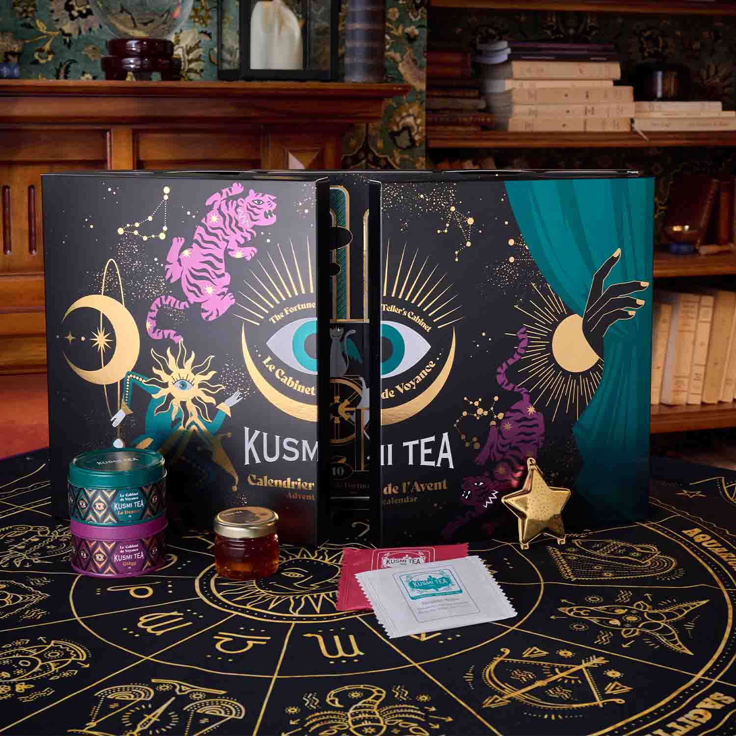 Calendrier de l'Avent - Assortiment de th&eacute;s et d'infusions Kusmi Tea