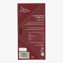 Tablette de chocolat noir madagascar 76 % Maison Bocuse