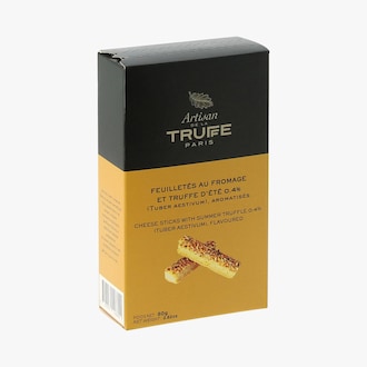 Feuilletés au fromage et truffe d'été 0,4 % (tuber aestivum), aromatisés Artisan de la truffe