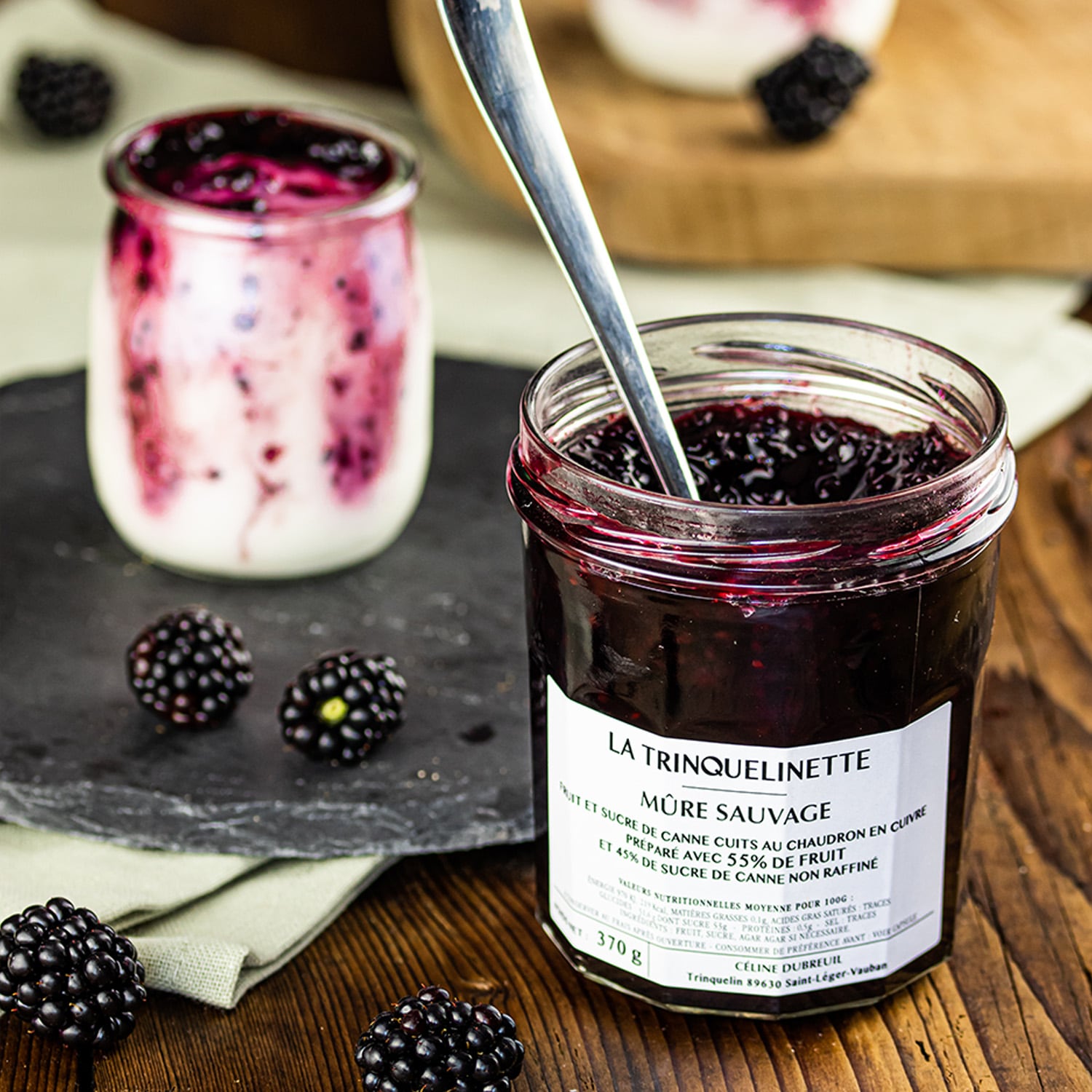 Confiture extra de mûre La Trinquelinette