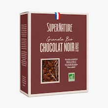 Granola, chocolat noir et p&eacute;pites SuperNature