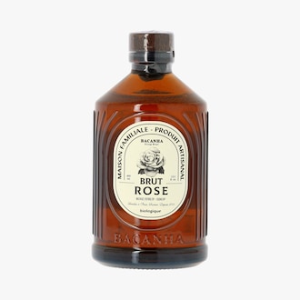 Sirop brut saveur rose biologique Bacanha