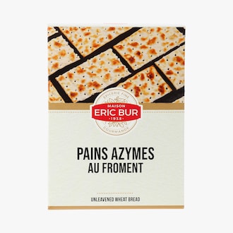 Pain azyme croustillant &agrave; la farine de froment Eric Bur
