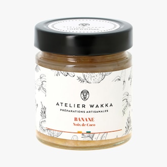 Préparation à base de fruits banane, noix de coco Atelier Wakka