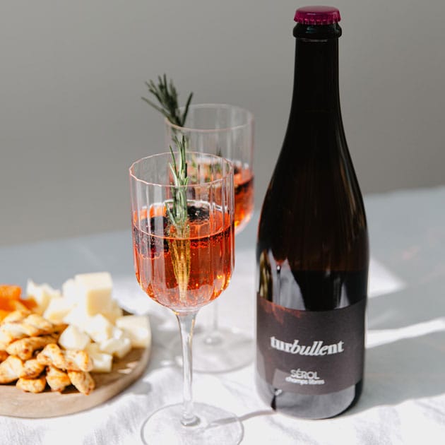 Domaine Sérol, Turbullent, vin mousseux rosé brut, Vin de France, biologique Domaine Sérol