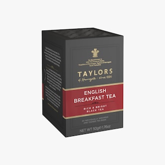 Thé English breakfast, 20 sachets Taylors of Harrogate
