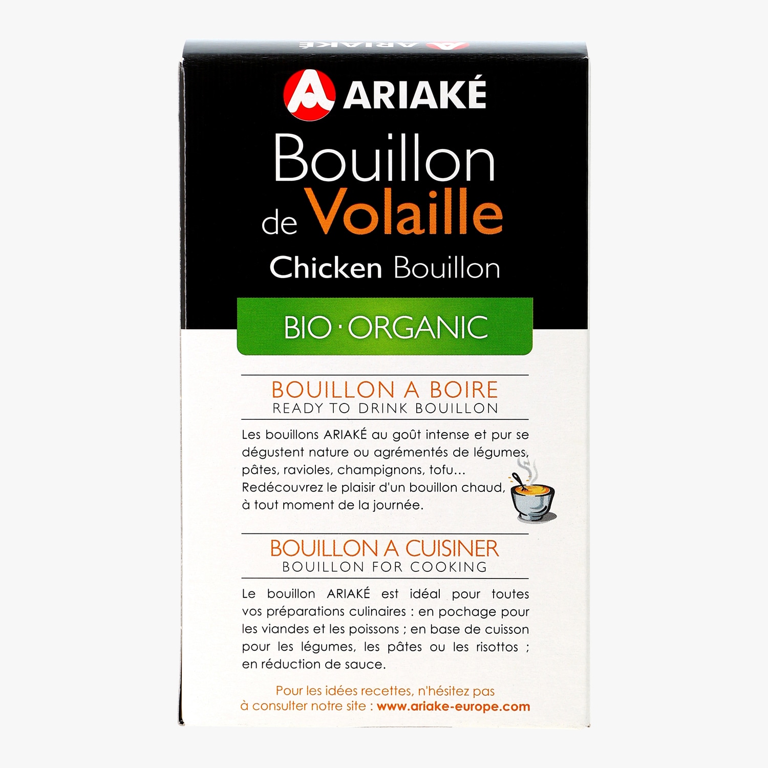 Bouillon de volaille bio 4 sachets infusion Ariaké