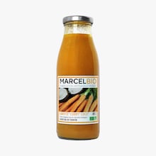 Soupe bio carotte, curry, coco Marcel Bio