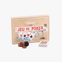 Le poker - Jeu en chocolat pur beurre de cacao Maison Mercier