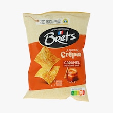 Chips de cr&ecirc;pes saveur caramel au beurre sal&eacute; Bret's