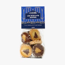 Biscuits sapins &agrave; la vanille et au cacao La Grande &Eacute;picerie de Paris