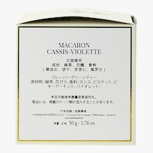 Thé vert aromatisé Macaron Cassis Violette Dammann Frères x Versailles Dammann Frères