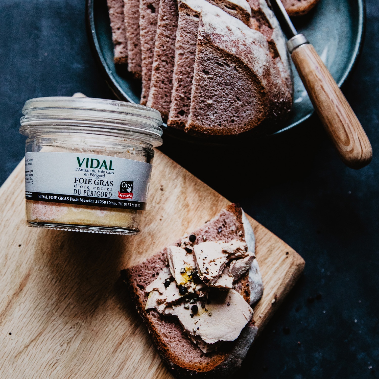 Foie gras d'oie entier du Périgord Vidal