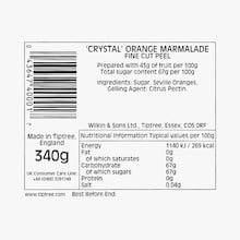 Marmelade d'oranges, avec écorce fine Tiptree - Wilkin & Sons